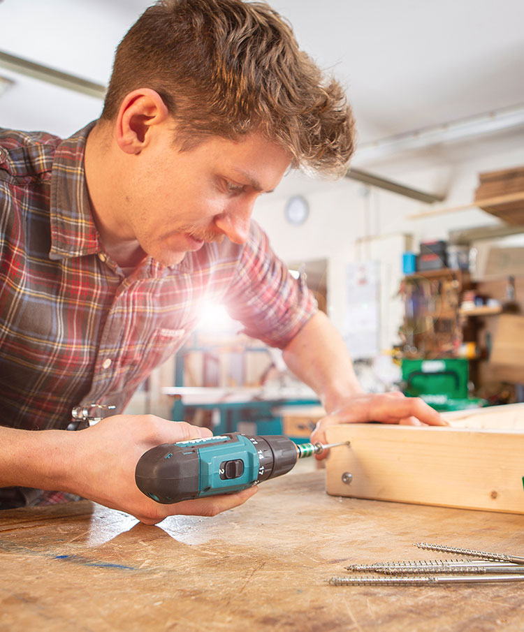 Anwendungsbild in einer Schreinerwerkstatt mit Modell
